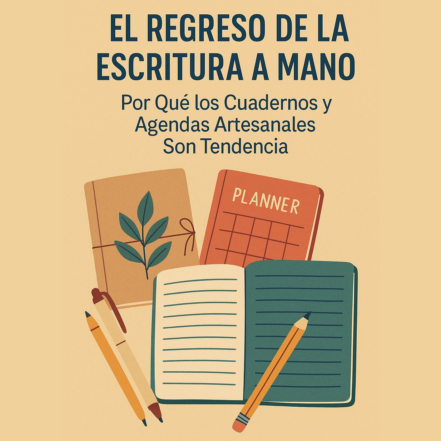 El regreso de la escritura a mano: Por qué los Cuadernos y Agendas Artesanales son tendencia